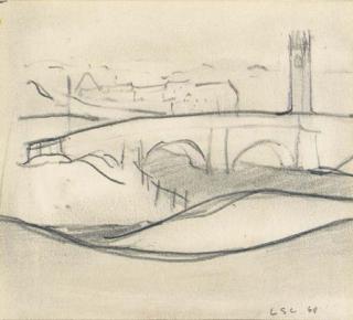 Laurence Stephen Lowry, R.A. - Ringley Bridge, Bolton