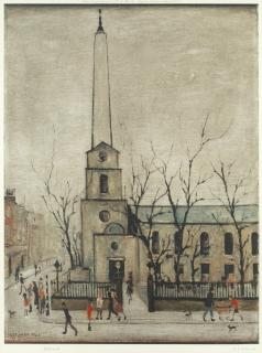 Laurence Stephen Lowry R.A. - St. Luke\'s Church, Old Street, London