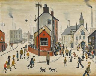 Laurence Stephen Lowry, R.A. - Street in Clitheroe