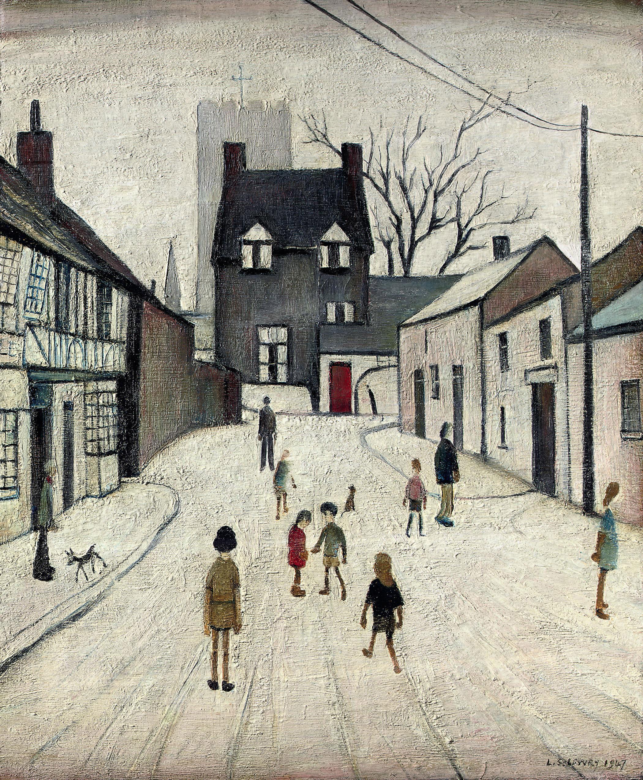 Laurence Stephen Lowry, R.A. - Street in Northleach