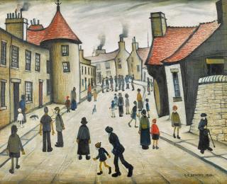 Laurence Stephen Lowry, R.A. - Street Musicians