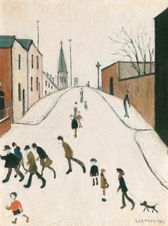 Laurence Stephen Lowry, R.A. - Street Scene, Clitheroe