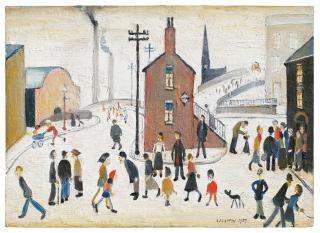 Laurence Stephen Lowry, R.A. - Street Scene