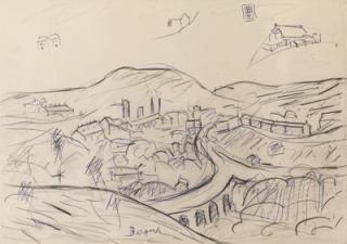 Laurence Stephen Lowry, R.A. - Study for Bargoed