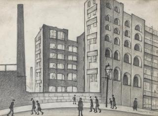 Laurence Stephen Lowry R.A. - Tenements, Jersey Street, Manchester