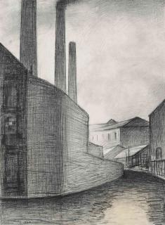 Laurence Stephen Lowry, R.A. - The Canal, Ancoats, Manchester