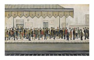 Laurence Stephen Lowry, R.A. - The Railway Platform