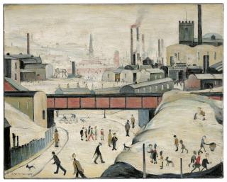 Laurence Stephen Lowry, R.A. - The Red Bridge