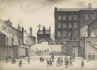 Laurence Stephen Lowry, R.A. - The School Yard