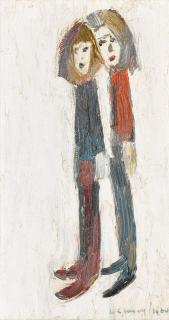 Laurence Stephen Lowry, R.A. - Two Girls