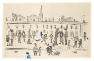 Laurence Stephen Lowry - A Street full of People