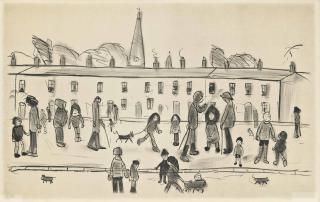 Laurence Stephen Lowry - Street Full Of People