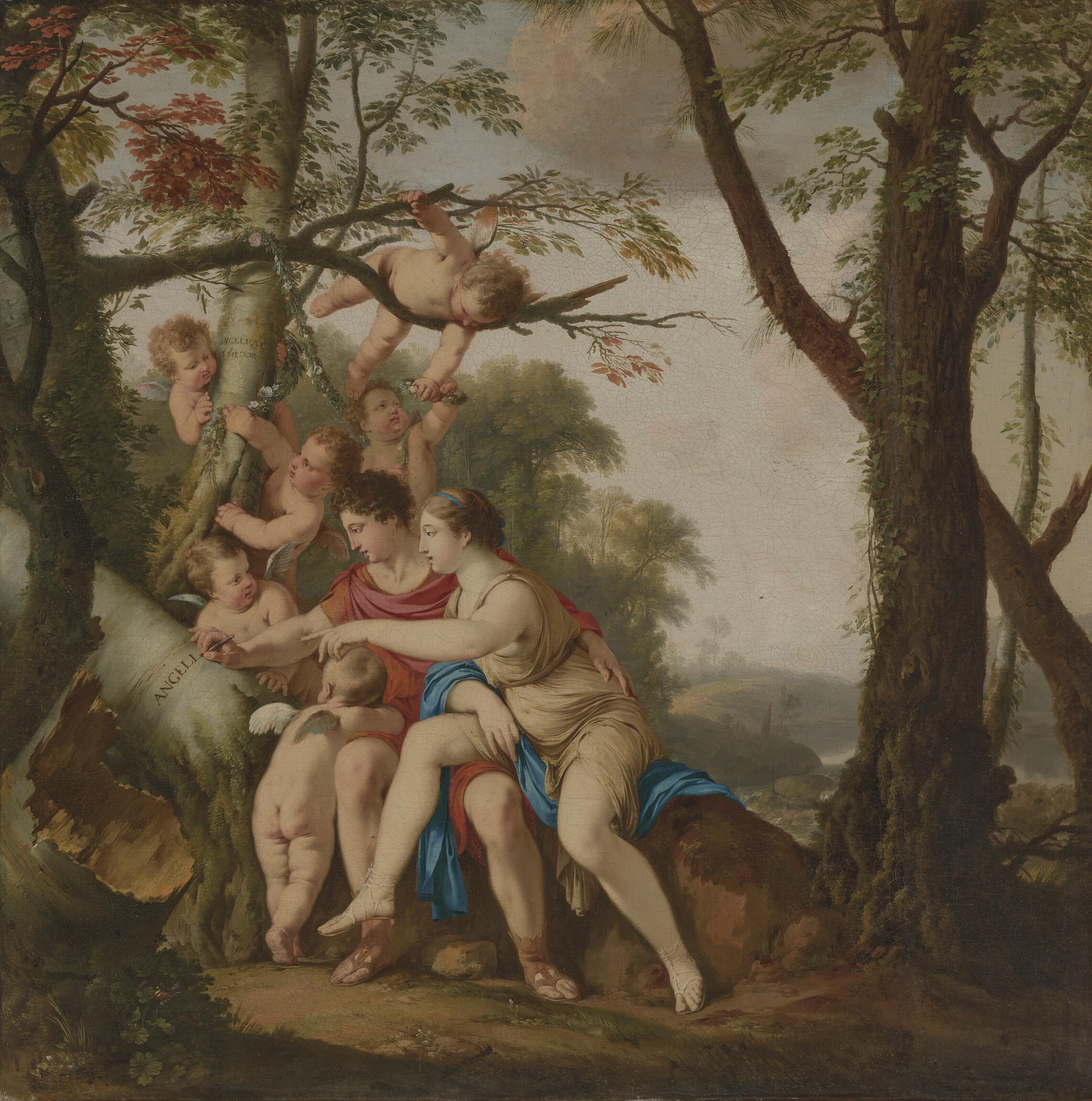 Laurent de La Hyre - Angelica and Medoro