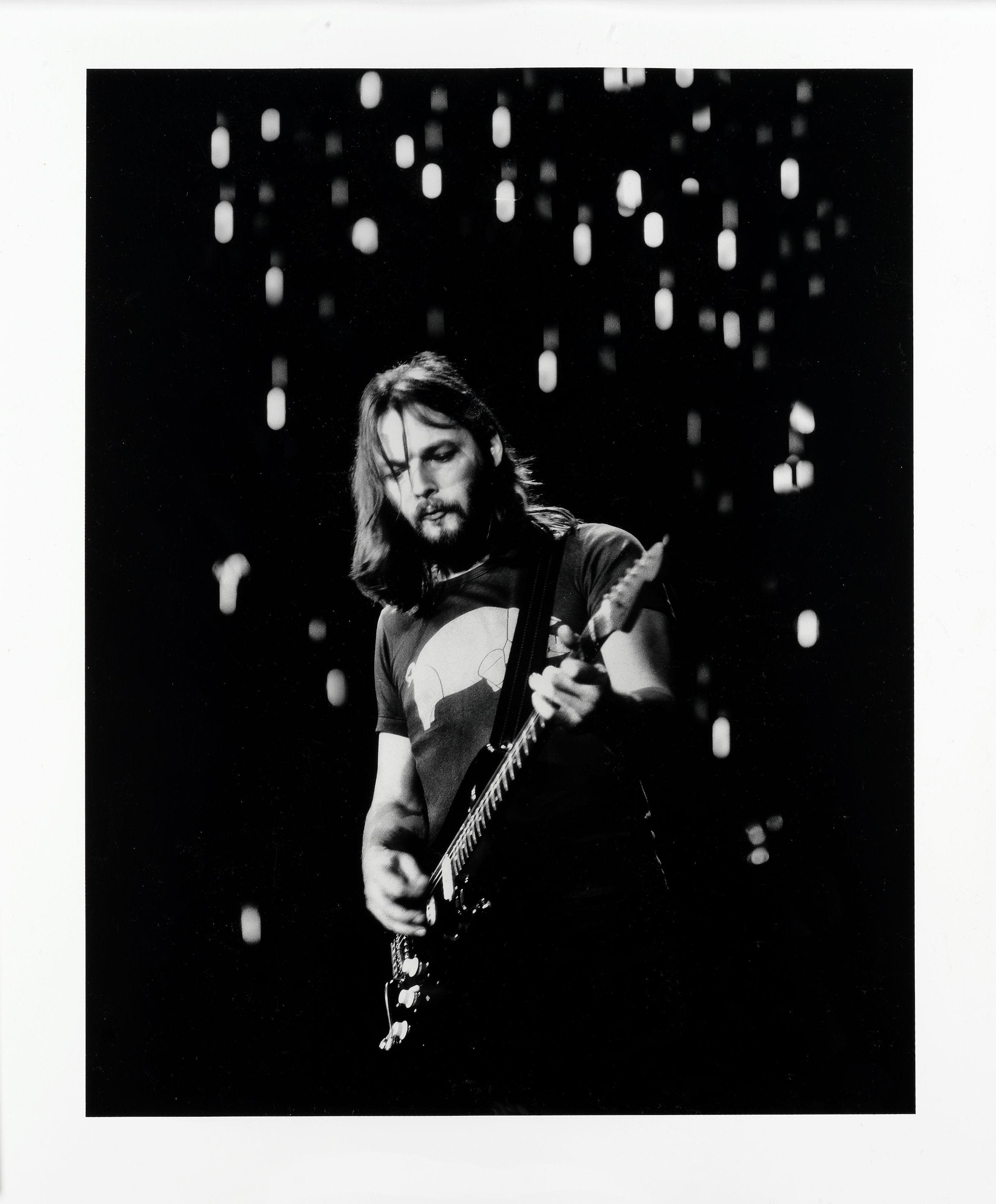 Laurie Lewis - David Gilmour, Pink Floyd at Wembley, 1974, printed 2020