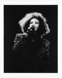 Laurie Lewis - Whitney Houston at the concert for Nelson Mandela, Wembley, 1988, printed 2020