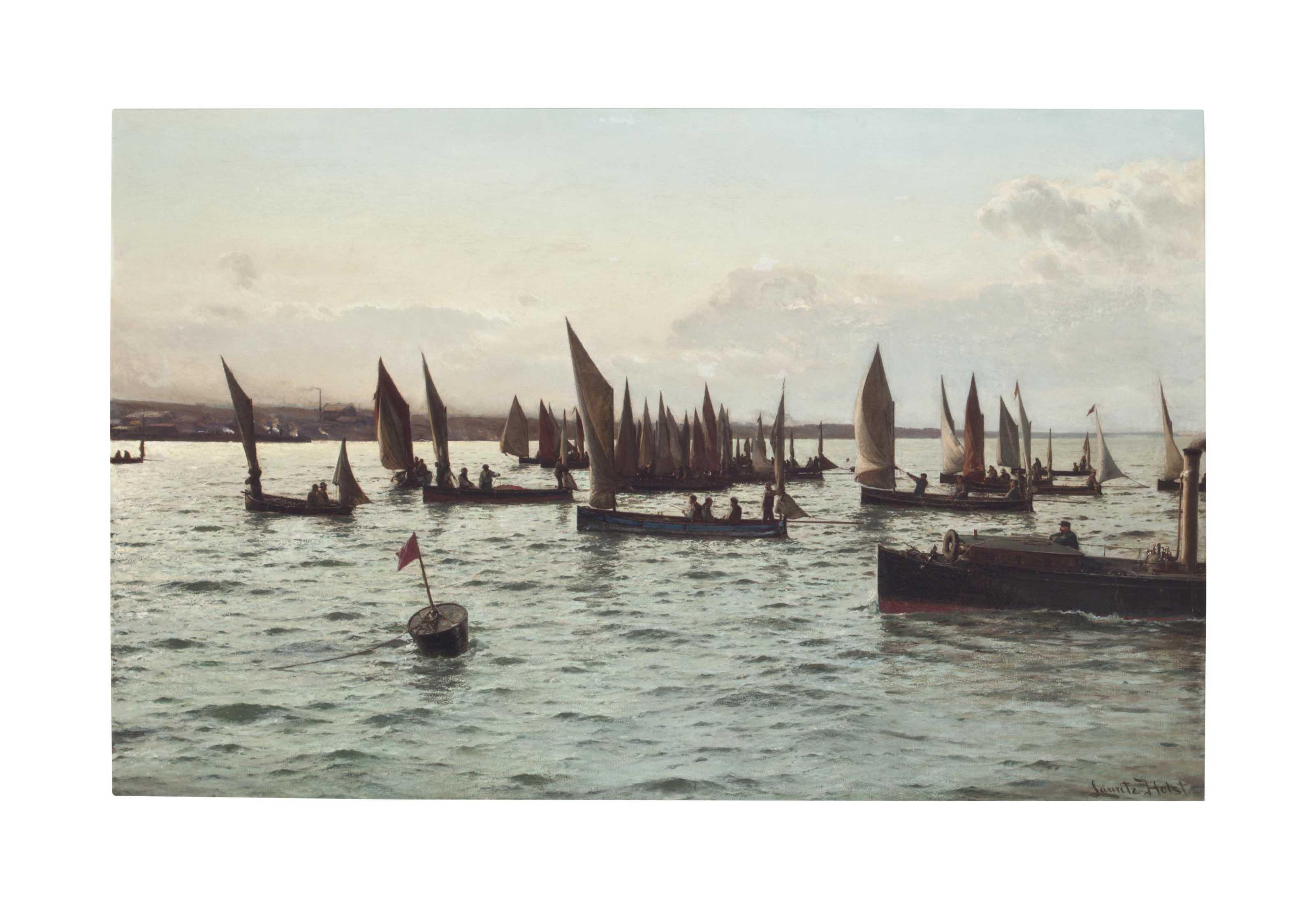 Laurits Bernhard Holst - Sailboats