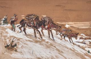 Laverne Nelson Black - Pack Donkeys and Figures