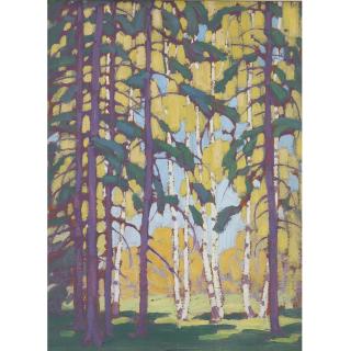 Lawren Stewart Harris - Algonquin Birches