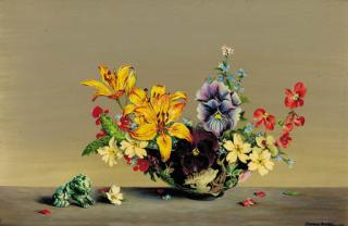 Lawrence Biddle - Lillies, Begonias, Primroses, Pansies, And Forgetmenots