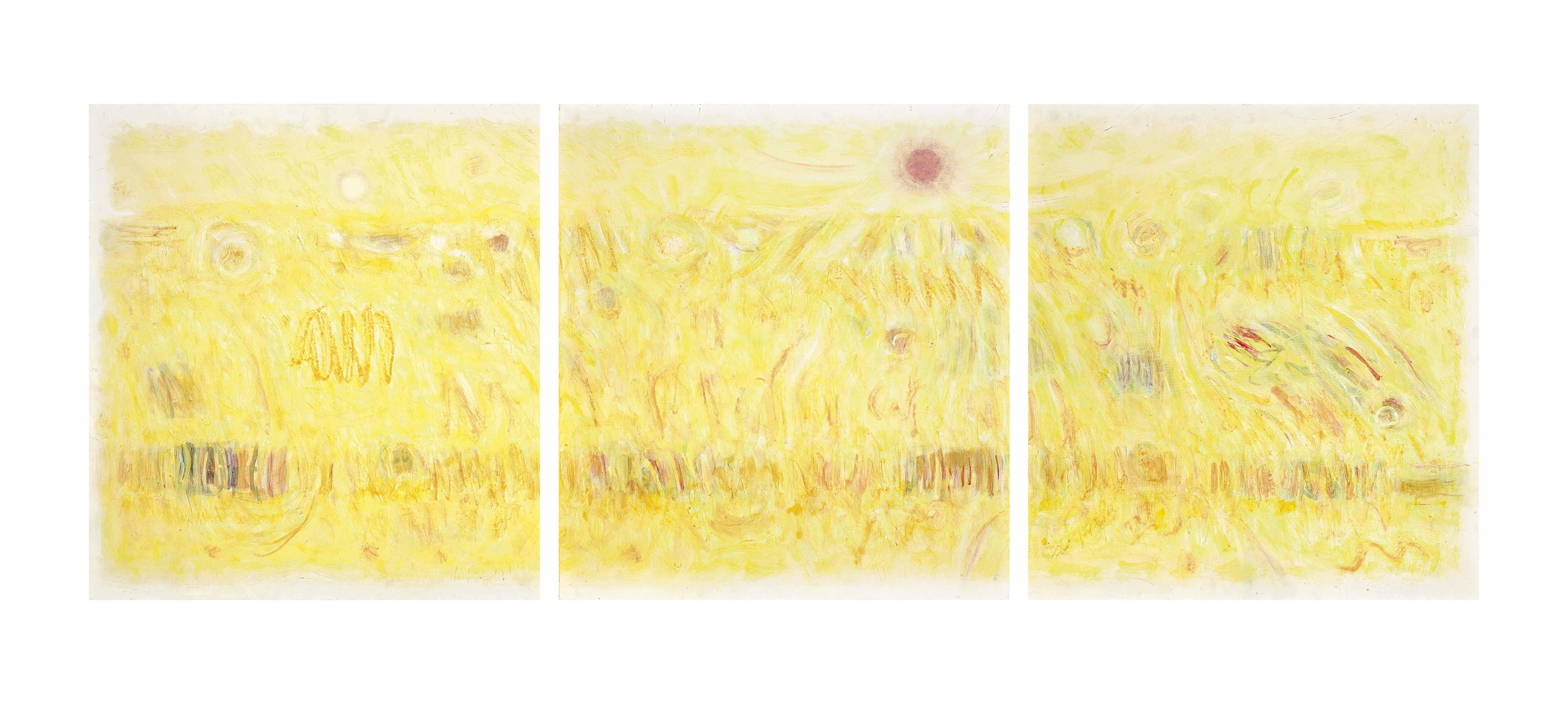 Lawrence Calcagno - Sun Painting II, triptych