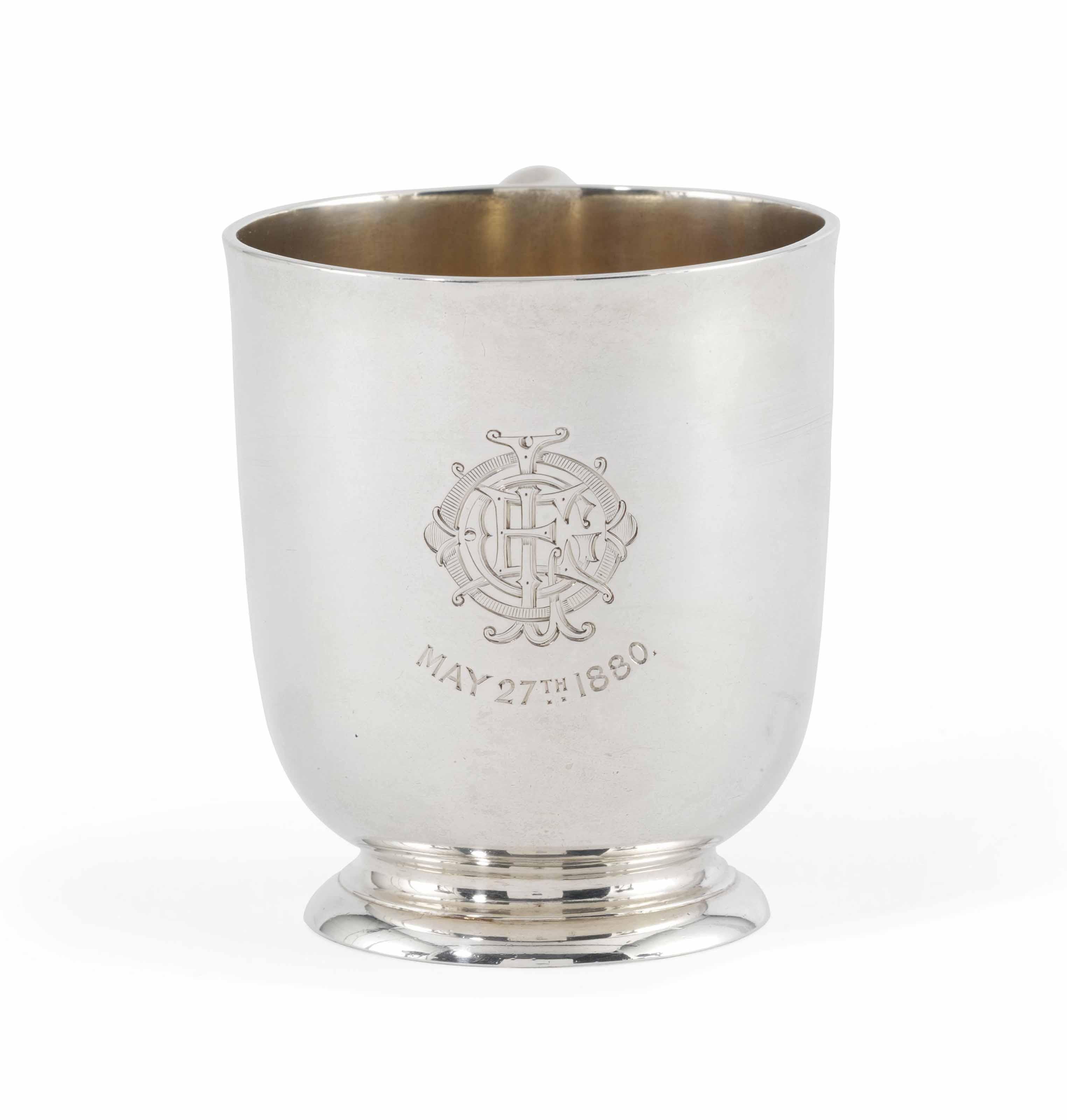 Lawrence Edward Grace Oates - Oates\'S Sterling Silver Christening Mug