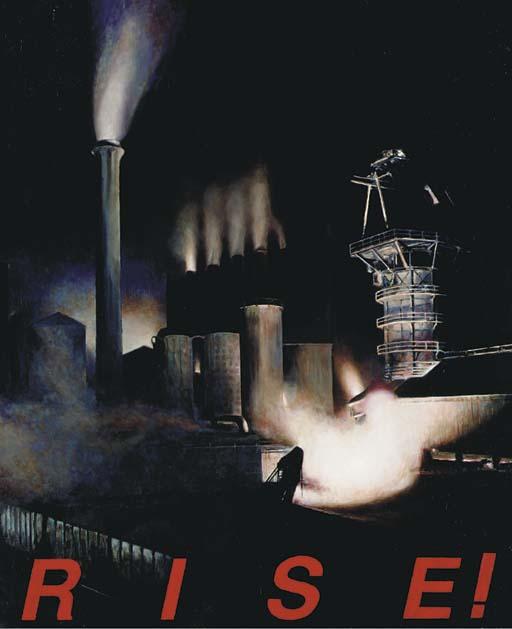 Lawrence Gipe - Panel #2 from Triptych for Boccioni