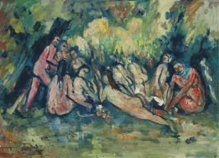 Lawrence James Isherwood - London, Derriéres, After Cézanne