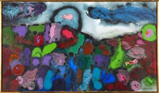 Lawrence Kupferman - Maine Coast Twilight 3 18 x 31 in. (45.5 x 78.5 cm) framed 18 3/4 x 31 3/4 x 1 1/2 in.