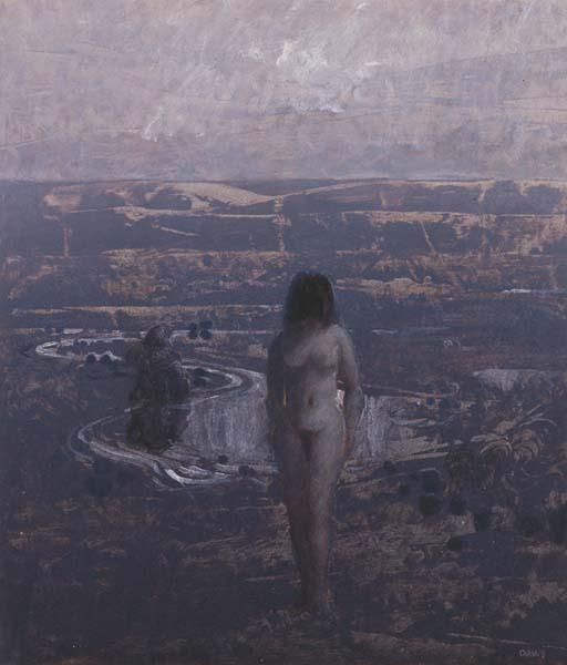 Lawrence M Daws - Nude in Landscape