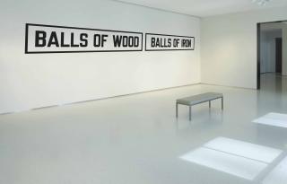 Lawrence Weiner - BALLS OF WOOD BALLS OF IRON