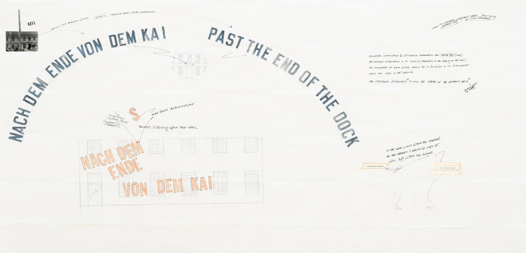 Lawrence Weiner - Past the End of the Dock
