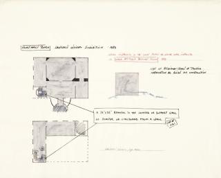 Lawrence Weiner - Primary Installation Drawing