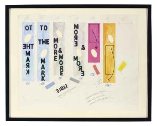 Lawrence Weiner - Study for \'Skydome Banner Project\'