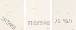 Lawrence Weiner - Untitled [Three Works]