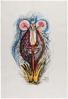 Laxman Pai - Untitled (Abstract Portrait)