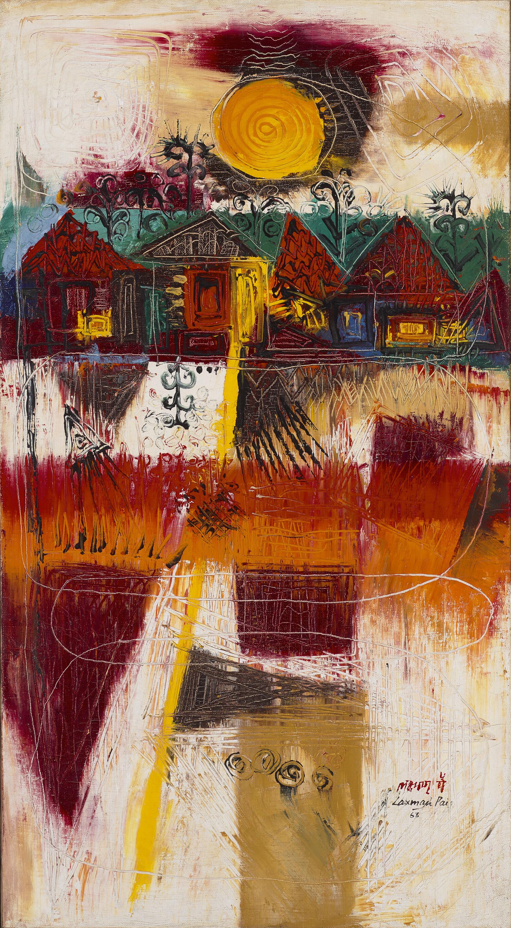 Laxman Pai - Untitled (Houses)