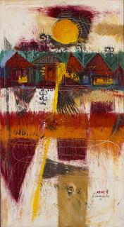 Laxman Pai - Untitled (Houses)