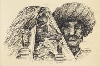 Laxman Pai - Untitled (Man & Woman)
