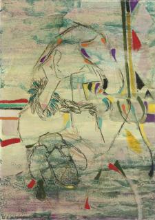 Lazzaro Donati - Figura dal cielo viola