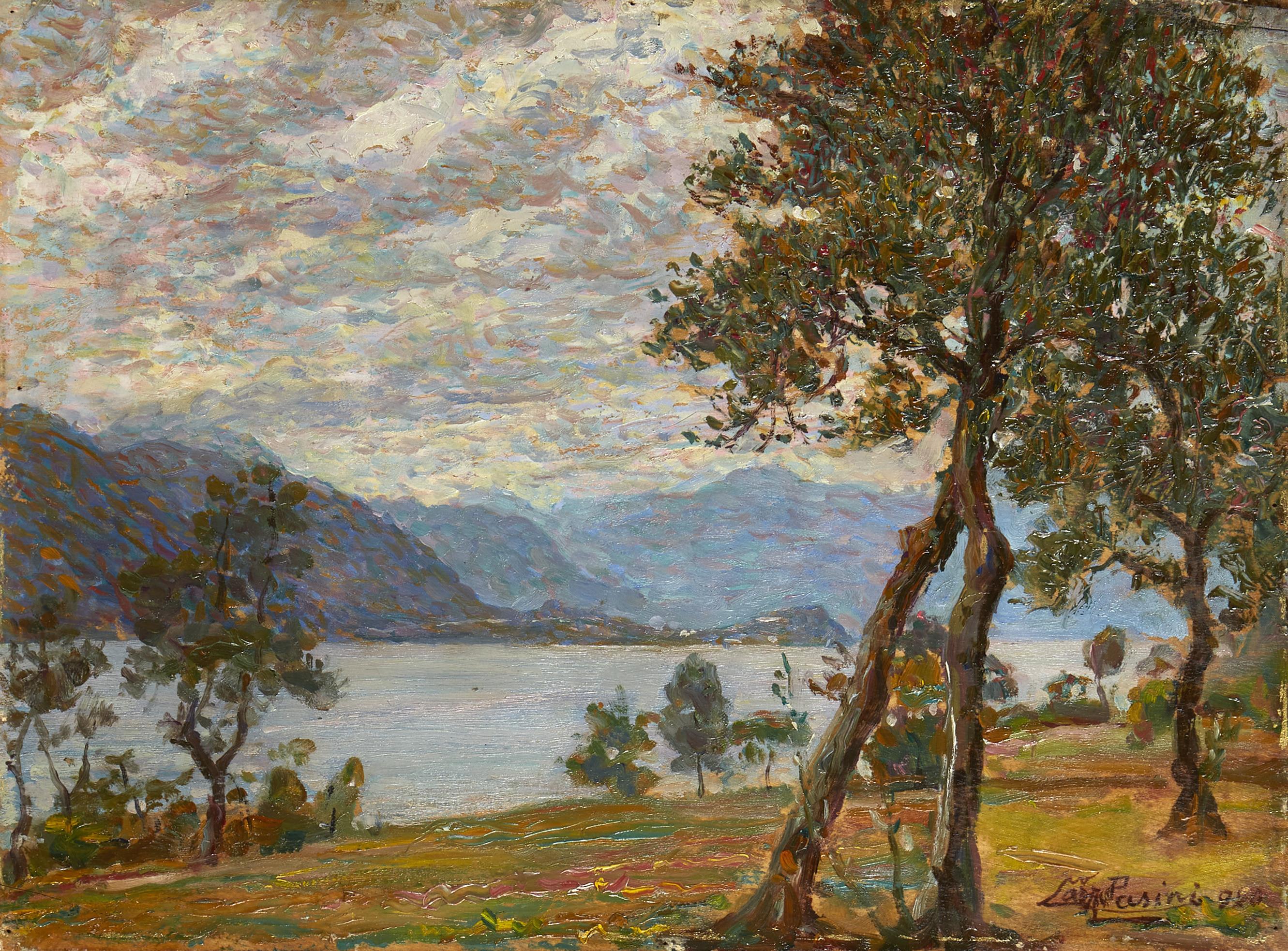 Lazzaro Pasini - Gli ulivi del lago di Lecco