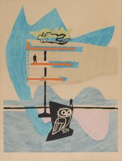 Le Corbusier - 1 Bl. aus: Le Poème de l’angle droit.