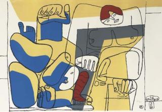 Le Corbusier - 1939, Chute de Barcelone, from Cortège...\