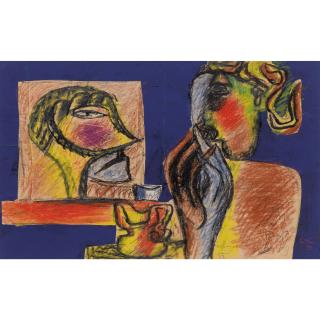 Le Corbusier - Composition À La Tête De Guerrier