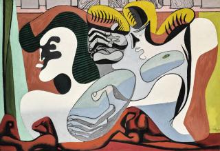 Le Corbusier - Deux Femmes À La Draperie Rouge