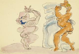 Le Corbusier - Deux nus féminins dansant