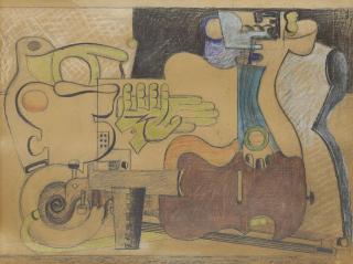 Le Corbusier - Étude pour La guitare et le mannequin