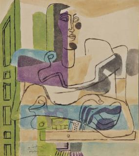 Le Corbusier - Etude pour \'L\'ange gardien du foyer\'