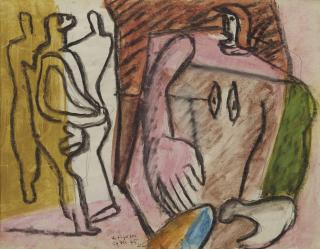 Le Corbusier - Femme à la grande main et trois personnages