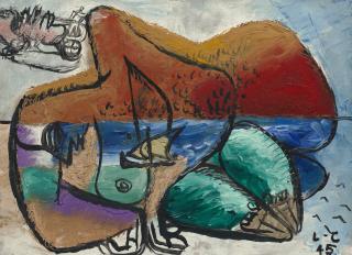 Le Corbusier - Femme endormie (les îles sont des corps de femmes à demi immergés qui retiennent les bateaux entre leurs bras)
