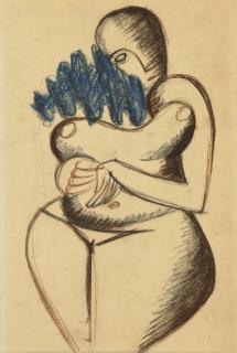 Le Corbusier - Femme nue aux cheveux bleus